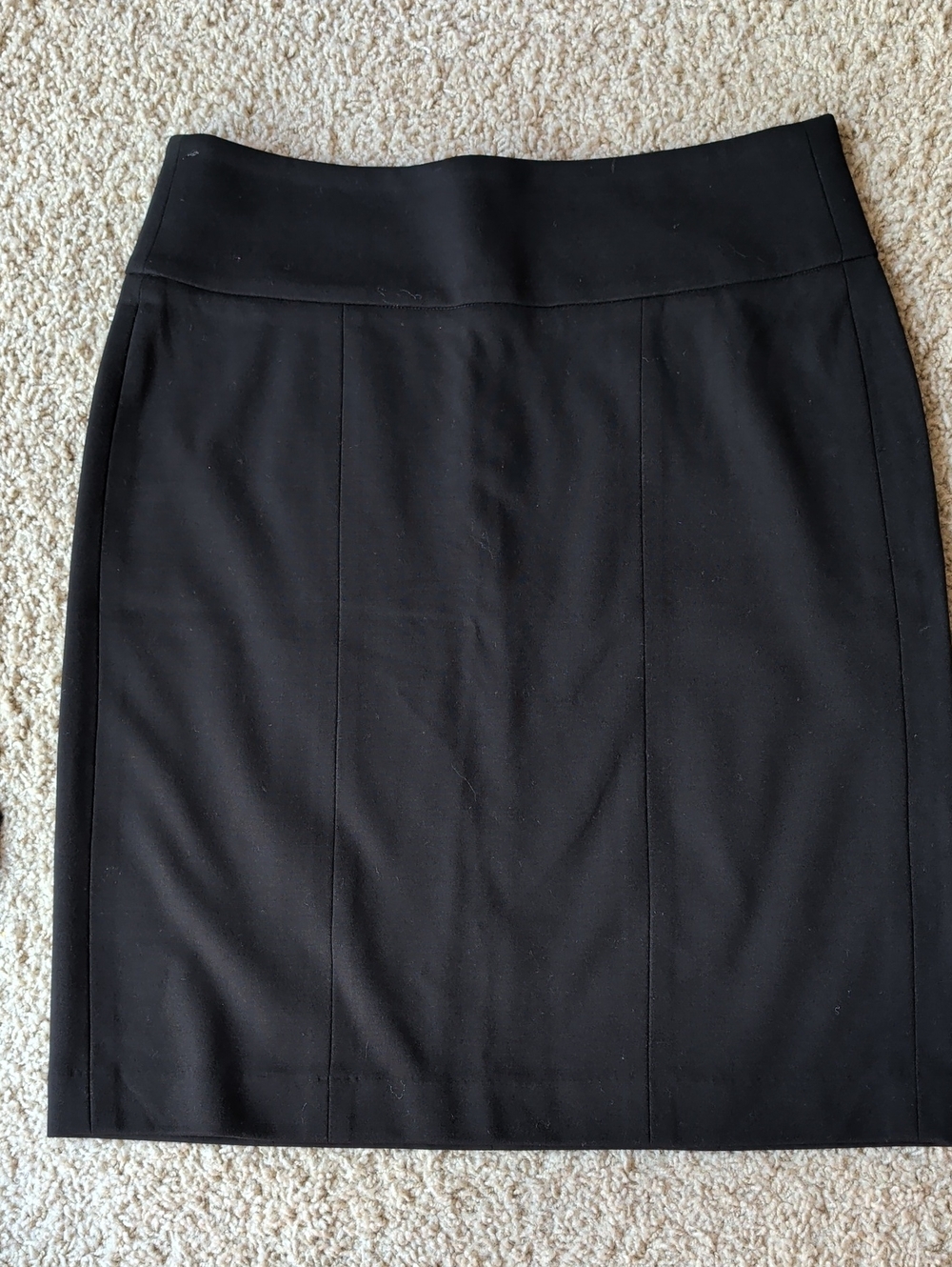 CAbi Black Fitted Pencil Skirt